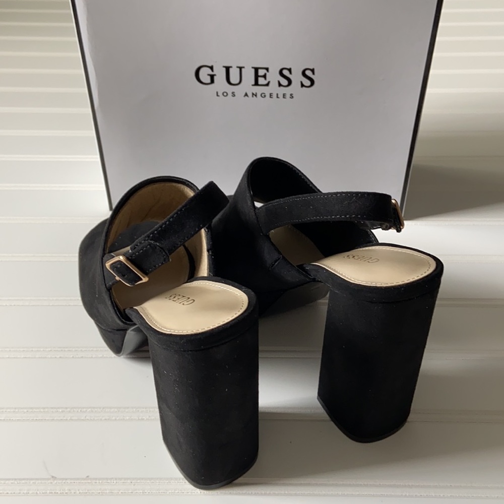 Guess Caleesy Black Platform Block Heel - image 4